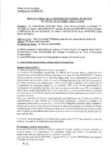 Aperçu du compte rendu du Procès verbal - Conseil municipal du 26 octobre 2023