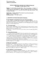 Aperçu du compte rendu du Procès verbal - Conseil municipal du 31 août 2023